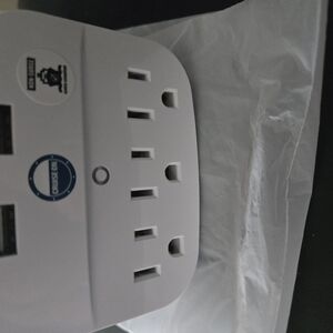 White Wall Outlet Extender